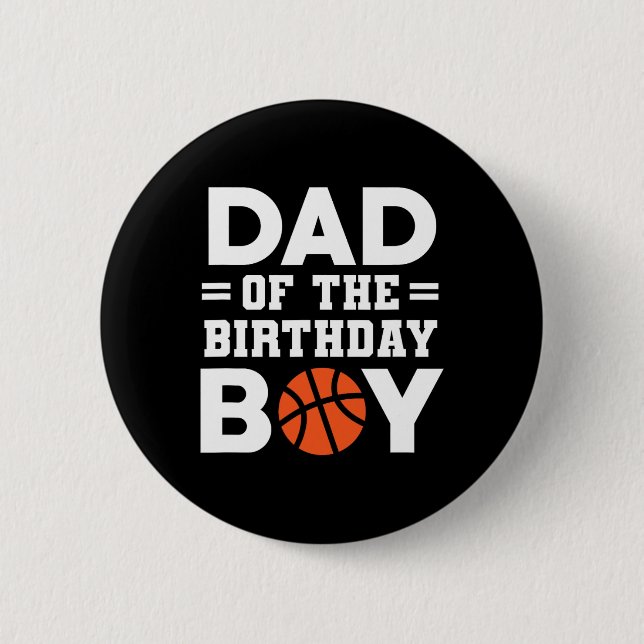 Vater des Basketballtrainers Basketbal Button (Vorderseite)