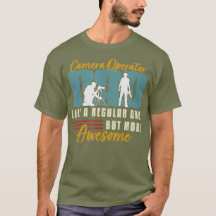 Vater des Bedieners der Kamera für Retro-Filme T-Shirt