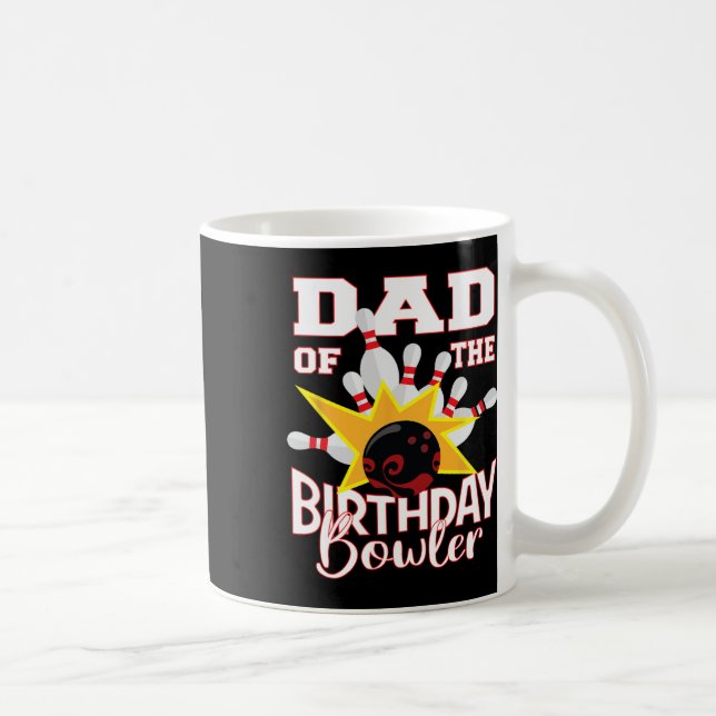 Vater des Bowler-Kid-Bowling-Party Kaffeetasse (Rechts)