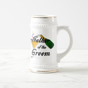 Vater des Bräutigam-Champagne-Toasts Bierglas