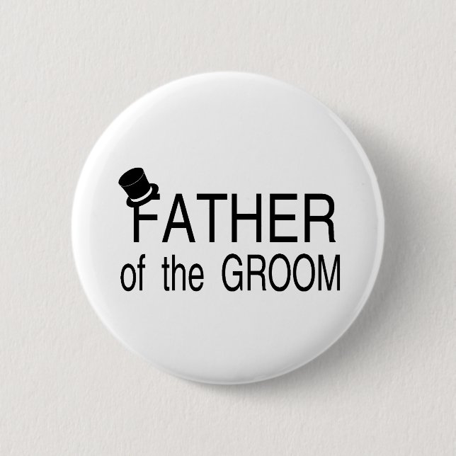 Vater des Bräutigam-Zylinders Button (Vorderseite)