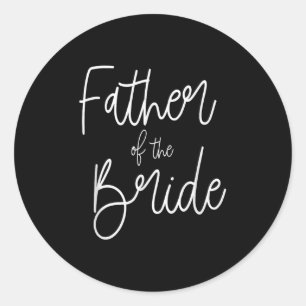 Vater des Brautspass Vater Daddy Runder Aufkleber