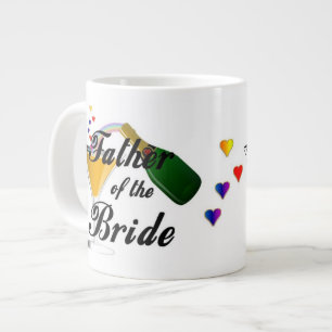 Vater des Bride Champagne Toast Jumbo-Tasse