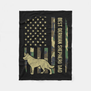 Vater des deutschen Schäferhundes Camouflage Ameri Fleecedecke