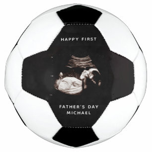 Vater des ersten Vaters Name Baby Sonogram Foto Fußball