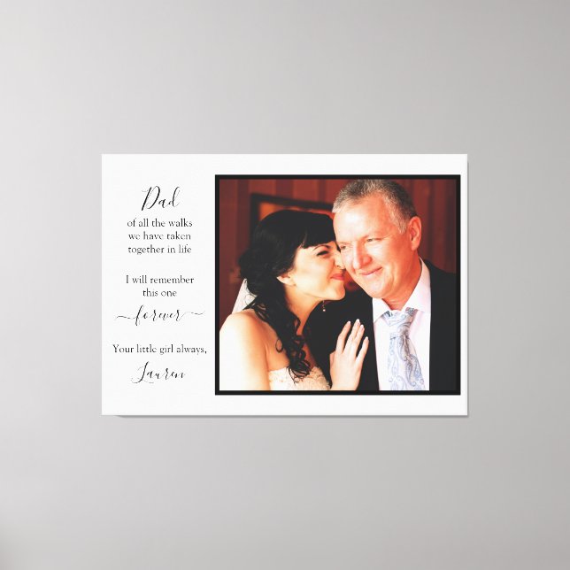 Vater des Foto-Zitats Leinwanddruck (Vorderseite)