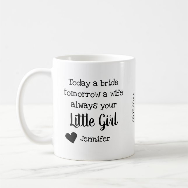 Vater des Fotos der Braut Kaffeetasse (Links)