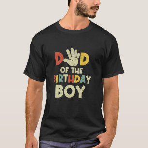 Vater des Geburtstags Junge Hi 5 Jahre alt Fa. T-Shirt