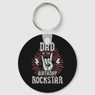Vater des Geburtstags-Rockstars passendes Rocker-R Schlüsselanhänger