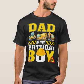 Vater des Geburtstagsjungen Bauarbeiter T-Shirt