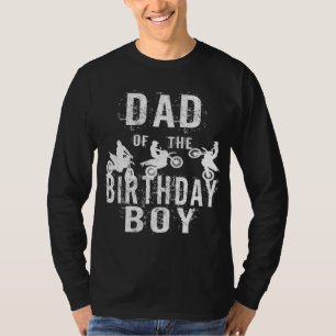 Vater des Geburtstagsjungen Dirt Bike B-Tages-Part T-Shirt