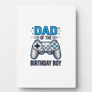 Vater des Geburtstagsjungen-Gamer-Shirt-Design_1 Fotoplatte
