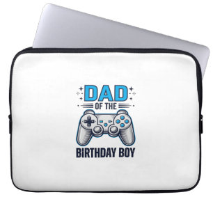Vater des Geburtstagsjungen Gamer-Shirt-Design_1 Laptopschutzhülle