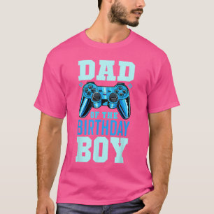 Vater des Geburtstagsjungen passendes Video-Spiele T-Shirt