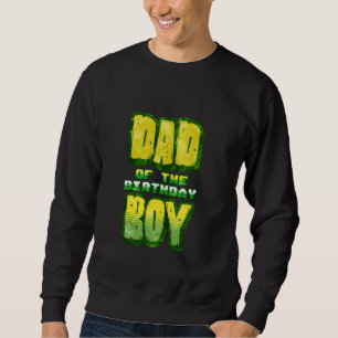 Vater des Geburtstagsjungen Pixelzahl Videospieler Sweatshirt