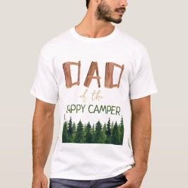 Vater des glücklichen Campers Geburtstag T-Shirt