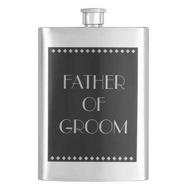 Vater des Groom Classic Flask Flachmann (Vorderseite)