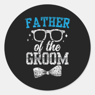 Vater des Groom Party Hochzeit Bachelor Runder Aufkleber