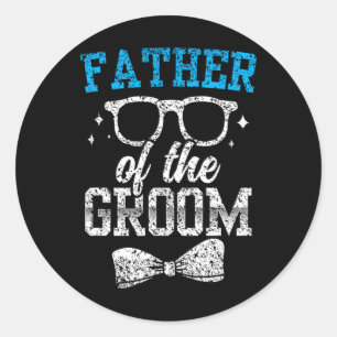 Vater des Groom Party Hochzeit Bachelor Runder Aufkleber