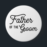 Vater des Groom Wedding Brautparty Gefallen Button<br><div class="desc">Ein Vater des Grooms Knopf für den Vater in deinem Leben zu tragen. Ändern Sie einfach den Namen und das Datum auf der Rückseite. Brauchen Sie für Ihren Hochzeitstag etwas ganz Spezielles? Wenn Sie Koordinierungsaufgaben haben (danke Karten, etc.), kontaktieren Sie mich bitte für eine individuelle Bestellung. ****Für individuelle Anfragen, die...</div>