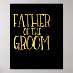 Vater des Groom Wedding Party Bride Vater Poster