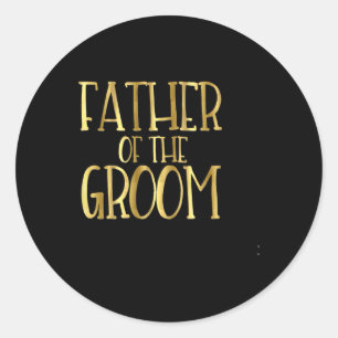 Vater des Groom Wedding Party Bride Vater Runder Aufkleber