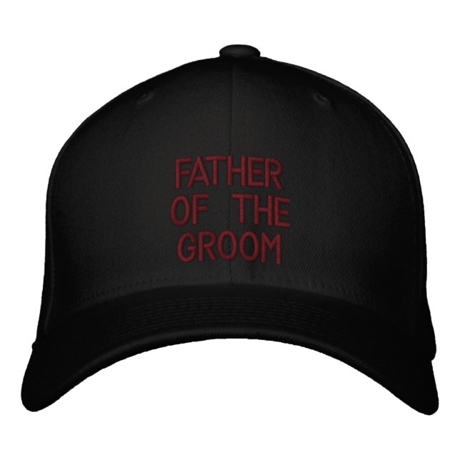 Vater des Grooms Bestickte Kappe (Vorderseite)