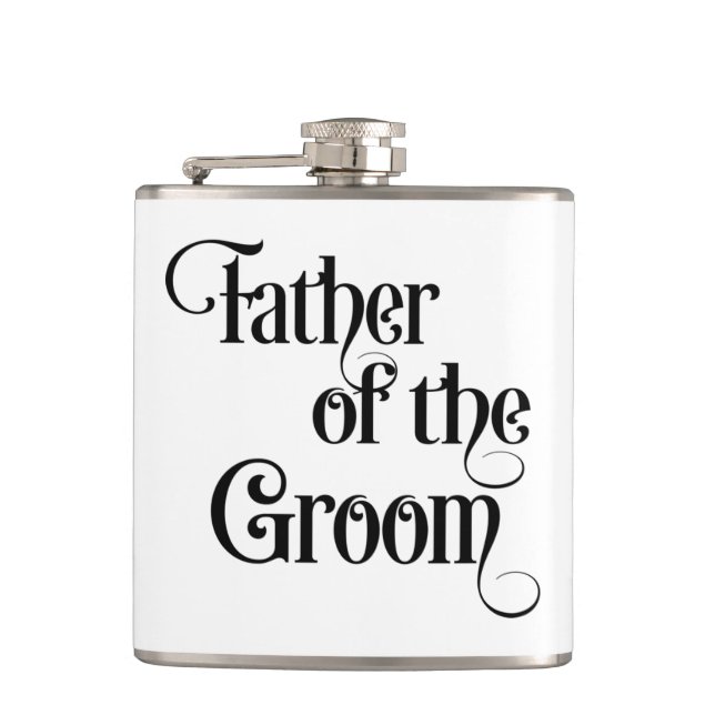 Vater des Grooms Flachmann (Vorderseite)