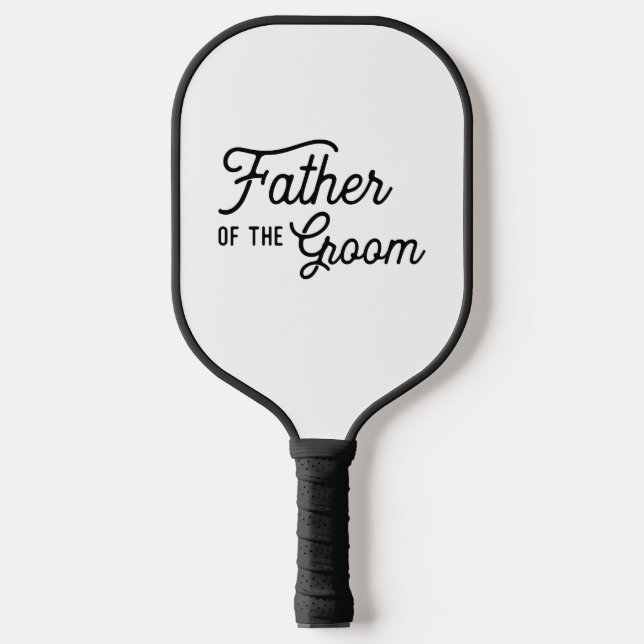 Vater des Grooms Personalisiert Pickleball Schläger (Vorderseite)