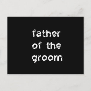 Vater des Grooms Postkarte