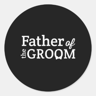 Vater des Grooms Runder Aufkleber