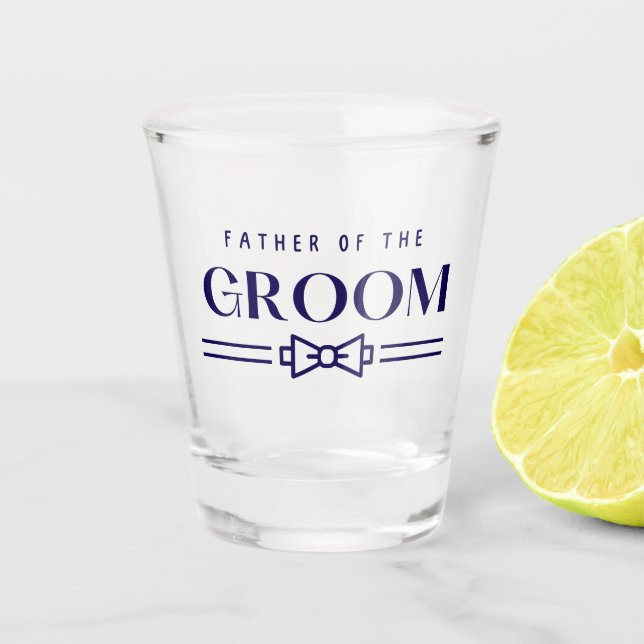 Vater des Grooms Schnapsglas (Vorderseite)