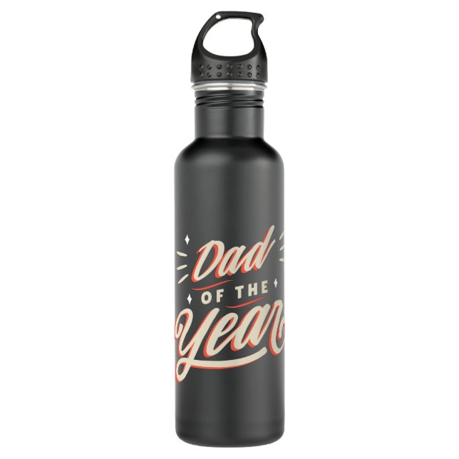 Vater des Jahres Edelstahlflasche (Vorderseite)