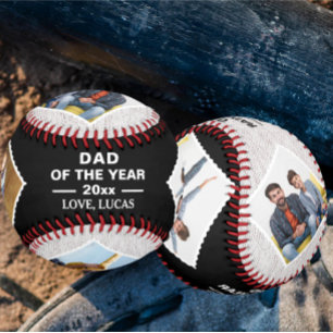 Vater des Jahres Geschenk für benutzerdefinierte F Baseball