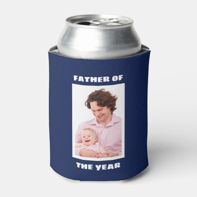 Vater des Jahres Personalisiertes Foto Daddy Dosenkühler (Kanne Vorderseite)