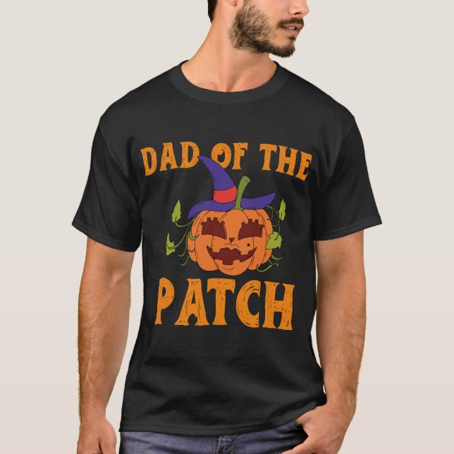 "Vater des Patch Halloween T - Shirt - Funny Pumpk (Vorderseite)