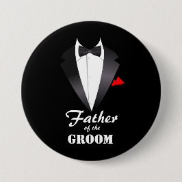 Vater des Raumes mit Tuxedo Shirt - Schaltfläche Button