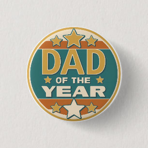 Vater des Retro-Abzeichens des Jahres - Geschenk d Button