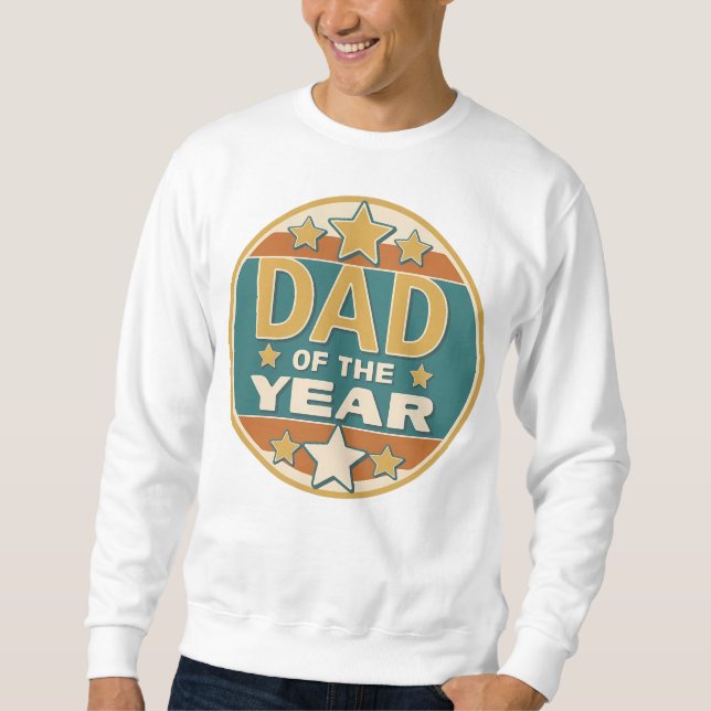 Vater des Retro-Abzeichens des Jahres - Geschenk d Sweatshirt (Vorderseite)
