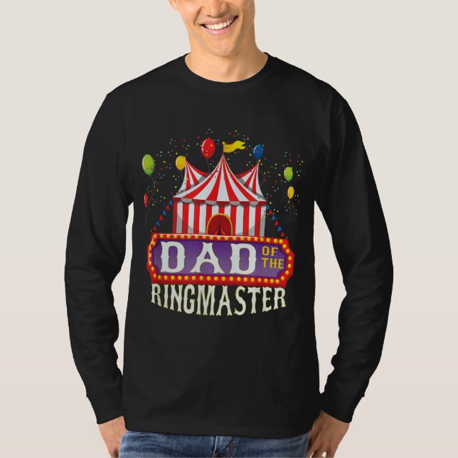 Vater des Ringmaster-Kids-Circus-Party B T-Shirt (Vorderseite)