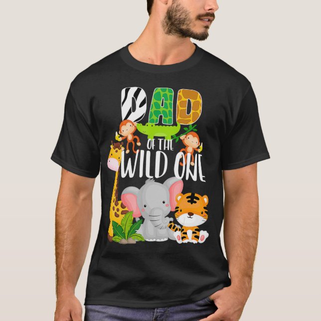 Vater des Tiergartens "Birthday Safari" T-Shirt (Vorderseite)