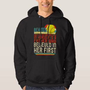 Vater des Tochter-Vaters von Softball Hoodie