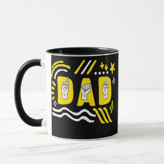 Vater des Todesbewusstseins ASL Vatertag Tasse