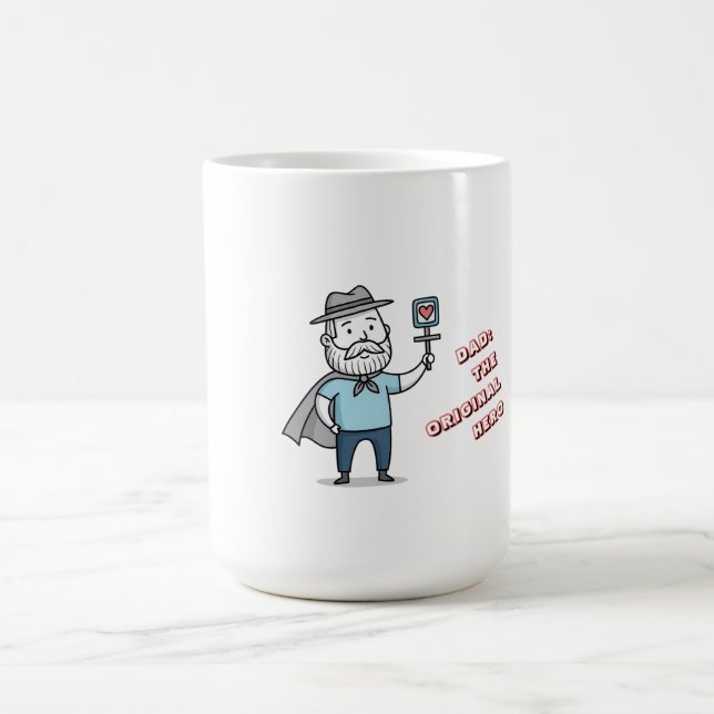 Vater des ursprünglichen Helden individualisierbar Kaffeetasse (Mittel)