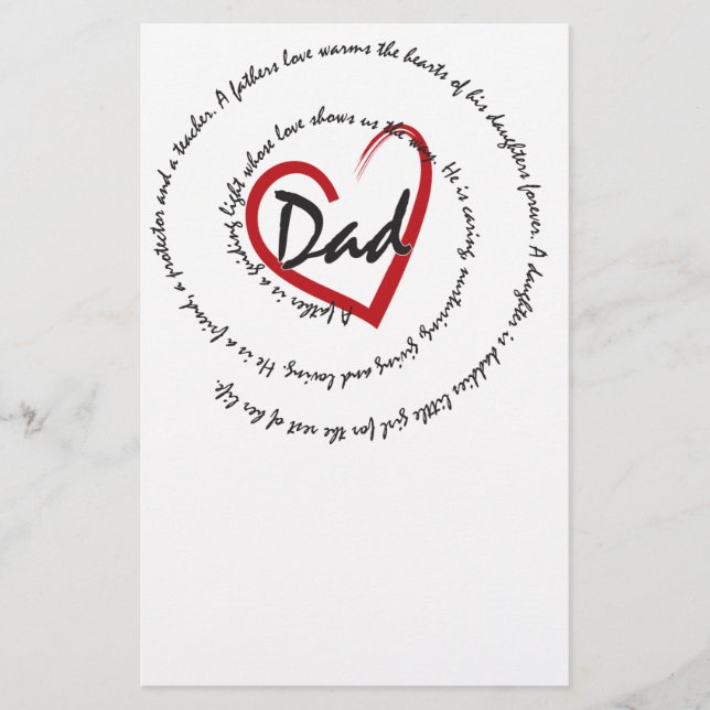 Vater des Vaters Briefpapier (Vorderseite)