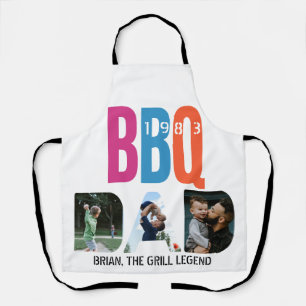 Vater des Vaters GRILLEN Barbeque Master Foto Coll Schürze
