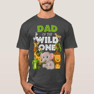 Vater des Wilden Zoo Birthday Safari Jungle T-Shirt