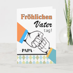 Vater Deutscher Vatertag Faustschlag Karte