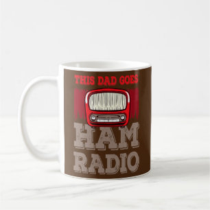 Väter Dieser Papa macht Ham Radio Lustiger Spruch Kaffeetasse