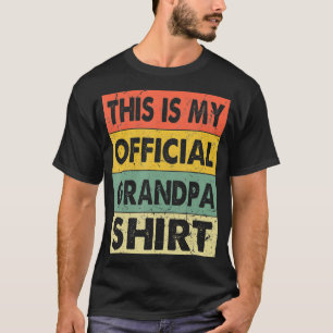 Vater Dieses Ist Mein Offizieller Opa Schwangersch T-Shirt